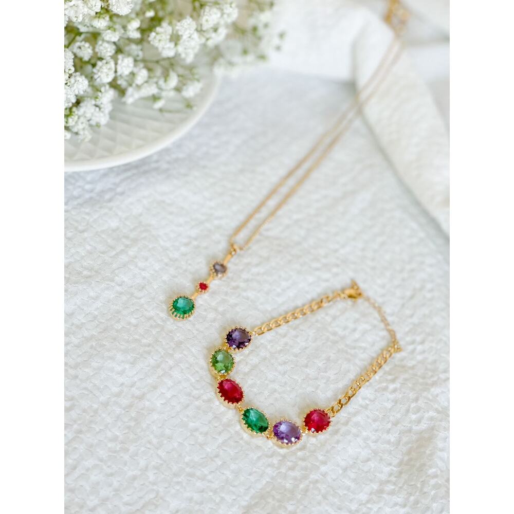 Colorful Gemstone Bracelet